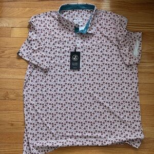 Swannies golf polo- Red and White